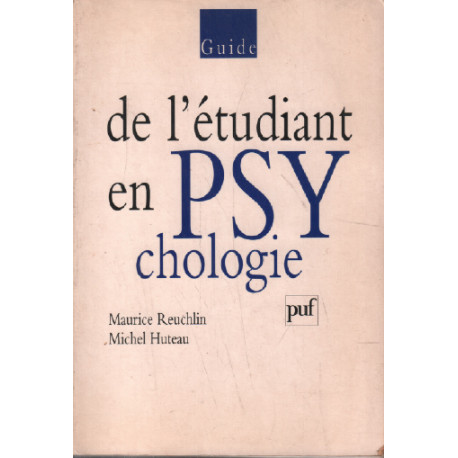 Guide de l'étudiant en psychologie