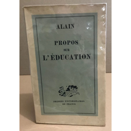 Propos sur l'éducation