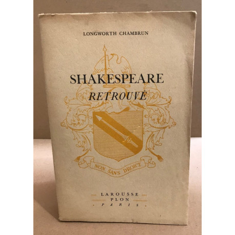 Shakespeare retouvé
