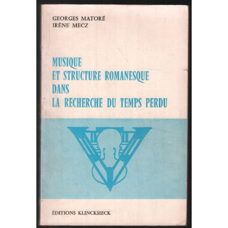 Musique et structure romanesque dans la Recherche du Temps Perdu
