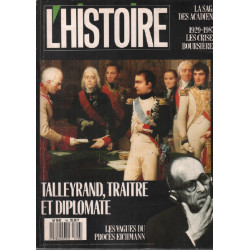 Revue l'histoire n° 108 / talleyrand traitre et diplomate