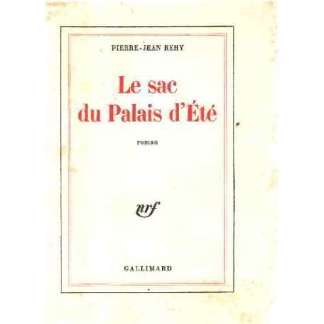 Le sac du palais d'ete