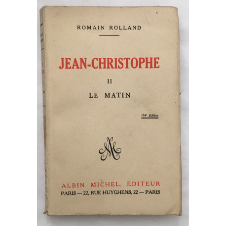 Jean-Christophe : le matin