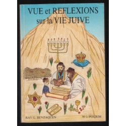 Vue et réflexions sur la vie juive