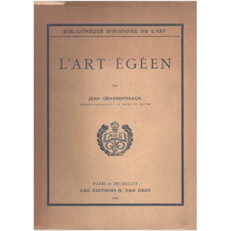 L'art égéen/ 63 planches hors texte