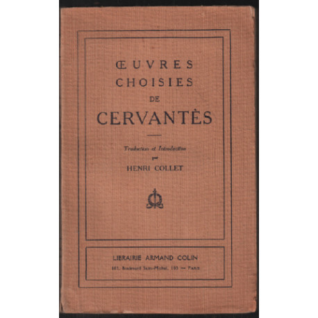 Oeuvres choisies de cervantès