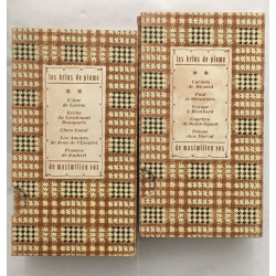 Les "Brins de plume" de Maximilien Vox. (Les deux séries sont...