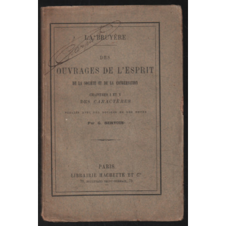 Des ouvrages de l'esprit