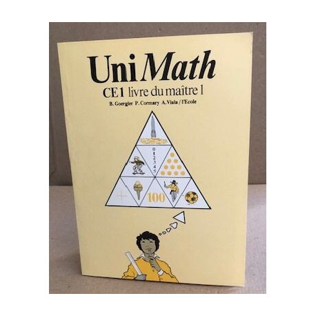 uni maths ce1 maitre 1: livre du maître