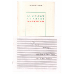 La Violence Le Chant + un livret chanson " Pierre "
