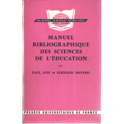 Manuel bibliographique des sciences de l'education