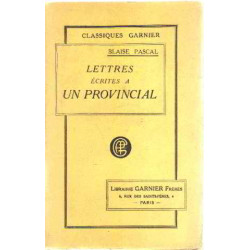 Lettres ecrites à un provincial