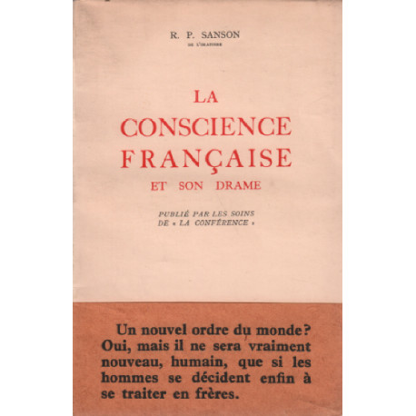 La conscience française et son drame