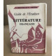 Guide l'étudiant en littérature française