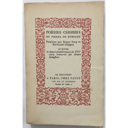 Poesies choisies (édition de 1924 suivies de choeurs polyphoniques...