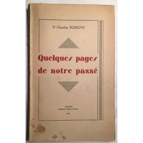 Quelques pages de notre passé