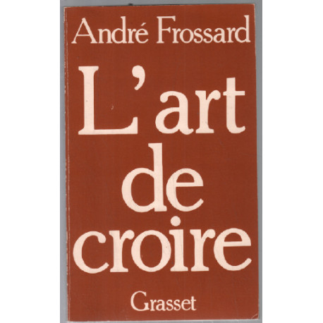 L'art de croire