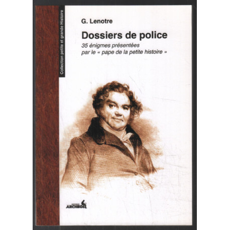 Dossiers de police (35 énigmes présentées)