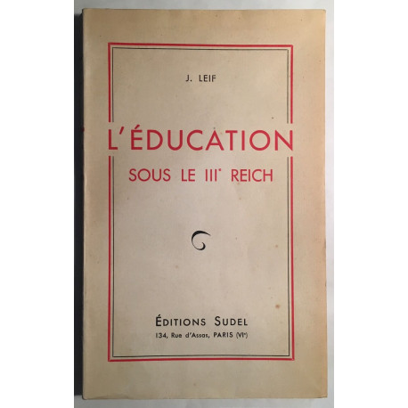 L' Education sous le IIIe Reich