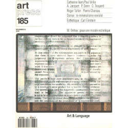 Art press n° 185 / art et language