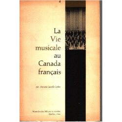 La vie musicale au canada français