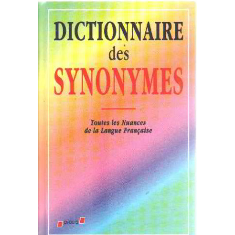 Dictionnaire des synonymes