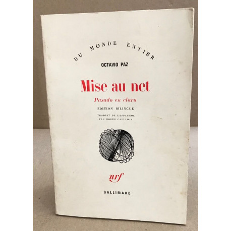 Mise au net / pasado en claro / ed bilingue