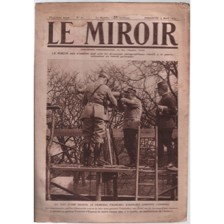Revue le miroir n° 71 / documents photographies relatifs à la...