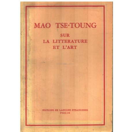 Sur la littérature et l'art