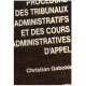 Procédure des tribunaux administratifs et cours administratives...