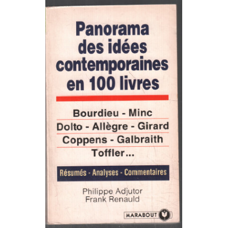 Panorama des idées contemporaines en 100 livres
