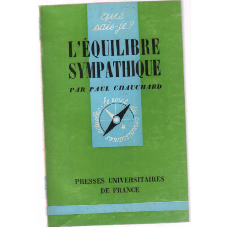 L'équilibre sympathique / que sais je