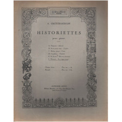 Historiettes pour piano ( partition )