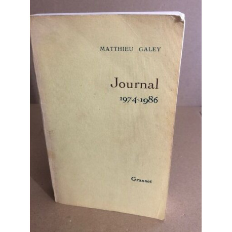Journal T02 1974-1986: Journal 1974-1986
