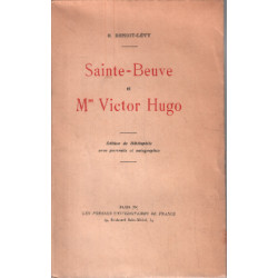 Sainte-beuve et Mme Victor Hugo/ edition de bibliophile avec...