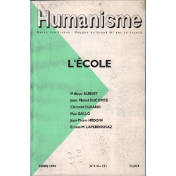 L'école / humanisme n° 214-215