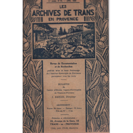 Les archives de trans en provence n° 70