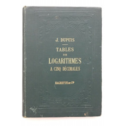 Tables des logarithmes à cinq décimales