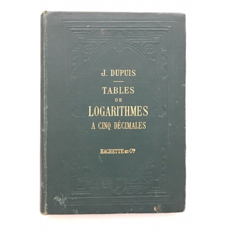 Tables des logarithmes à cinq décimales