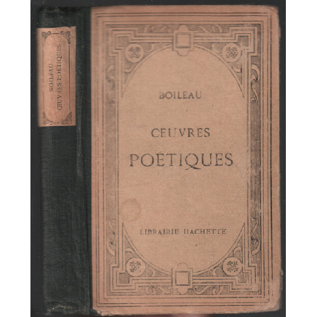 Oeuvres poétiques