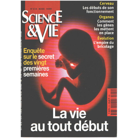 Science et vie n° 210 / la vie au tout début
