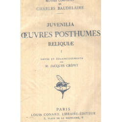Juvenilia oeuvres posthumes reliquiae 1