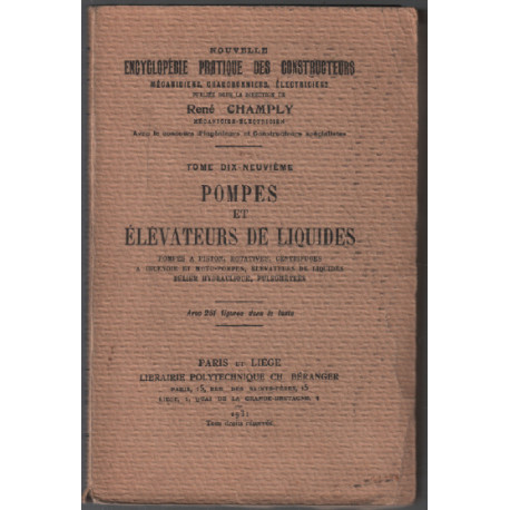 Pompes et élévateurs de liquides