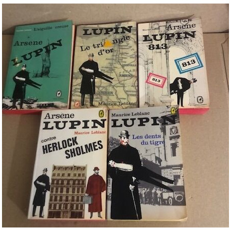 Arsene lupin / 5 titres differents ( voir titres en fin d'annonce )