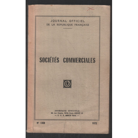 Sociétés commerciales (1972)