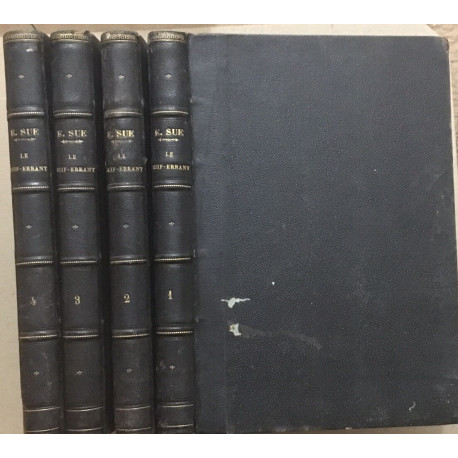 Le juif errant (édition de 1845 en 4 tomes avec illustrations de...