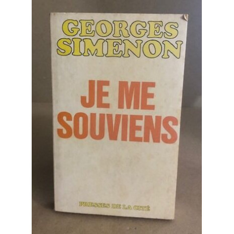 Je me souviens
