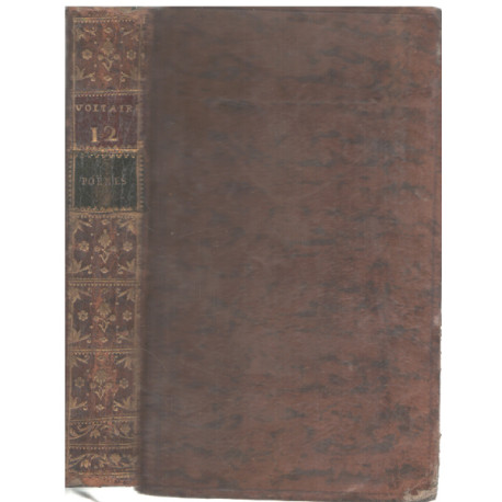 Oeuvres complete de voltaire tome 12 / poemes et discours en vers...