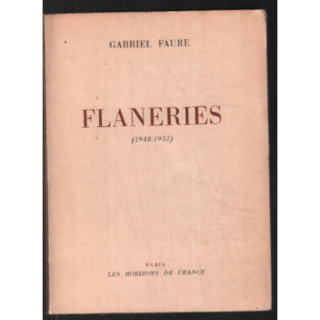 Flaneries 1948-1952