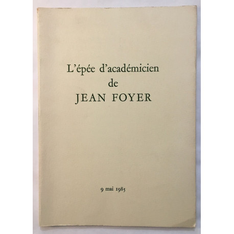 L' Epée d' Académicien